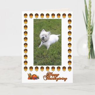 Happy thanksgivingWestie kort