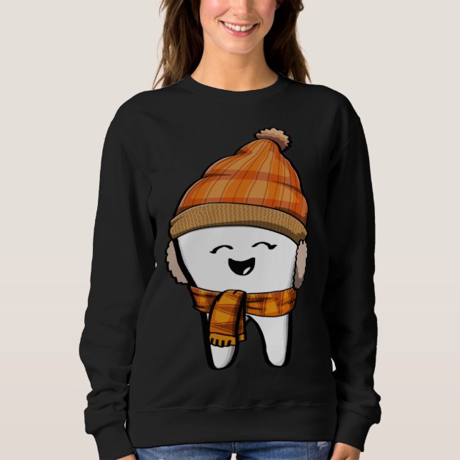 Happy Tooth fall Brush Them All Funny Milk Teeth F T Shirt (Framsida)