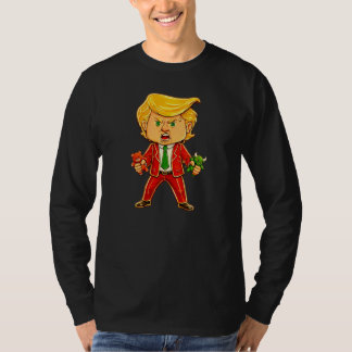 Happy Trump Funny Trump Bull Bear Trump Meme Chibi T Shirt