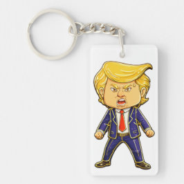 Happy Trump Lapel Pin Chibi Cartoon Funny Meme Pop