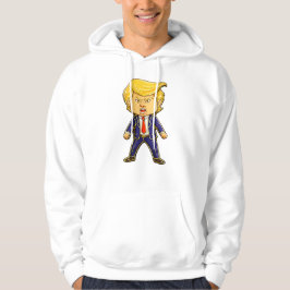Happy Trump Lapel Pin Meme Angry Trump Pop Art Hoodie
