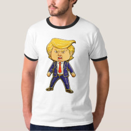 Happy Trump Lapel Pin Meme Angry Trump Pop Art T Shirt
