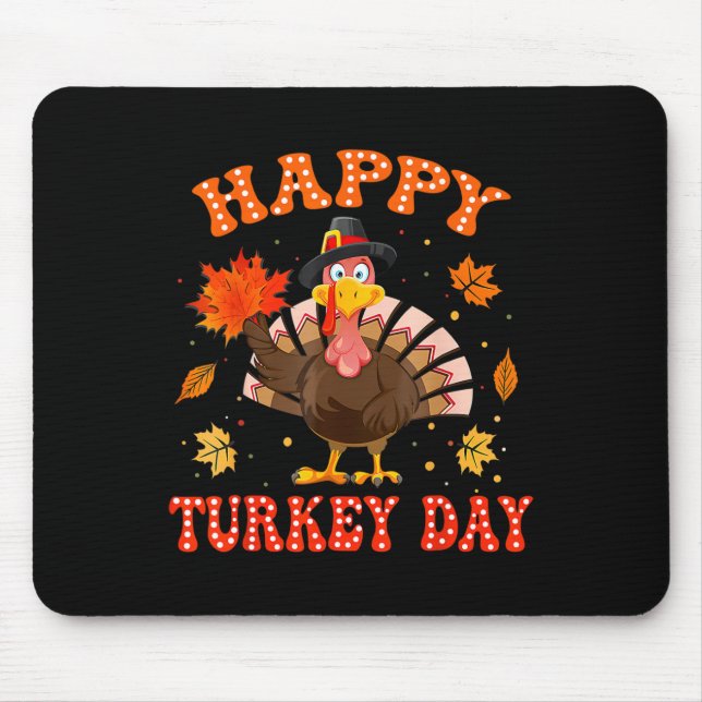 Happy Turkey Day Shirt For Women Happy Thanksgivin Musmatta (Framsidan)