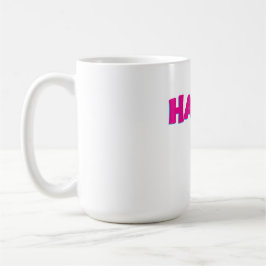 HAPPY Typography – Bold Positive Vibes Design Kaffemugg