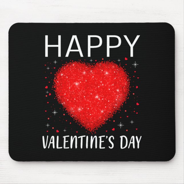 Happy Valentine Colorful Confetti Heart Men Women  Musmatta (Framsidan)