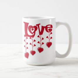 HAPPY VALENTINE DAY 2024 LOVE RED HEART KAFFEMUGG