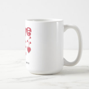 HAPPY VALENTINE DAY 2024 LOVE RED HEART KAFFEMUGG