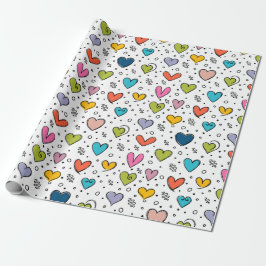 Happy valentine day Colorful hearts  Presentpapper