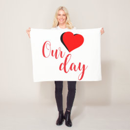 Happy Valentine Day Fleecefilt