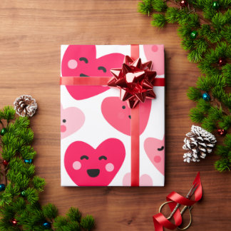 Happy valentine day Funny Pink Red hearts  Presentpapper