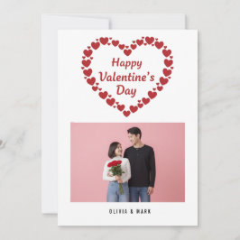 Happy Valentine’s Day Custom Photo Collage Holiday Julkort
