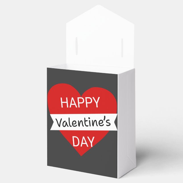 Happy Valentine’s Day – Cute Valentine Love Heart Presentaskar (Öppnad)