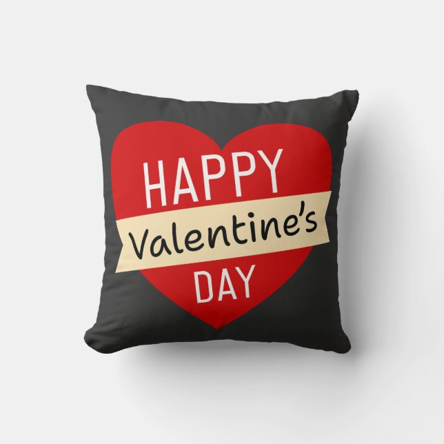 Happy Valentine’s Day – Cute Valentine Love Kudde (Framsida)