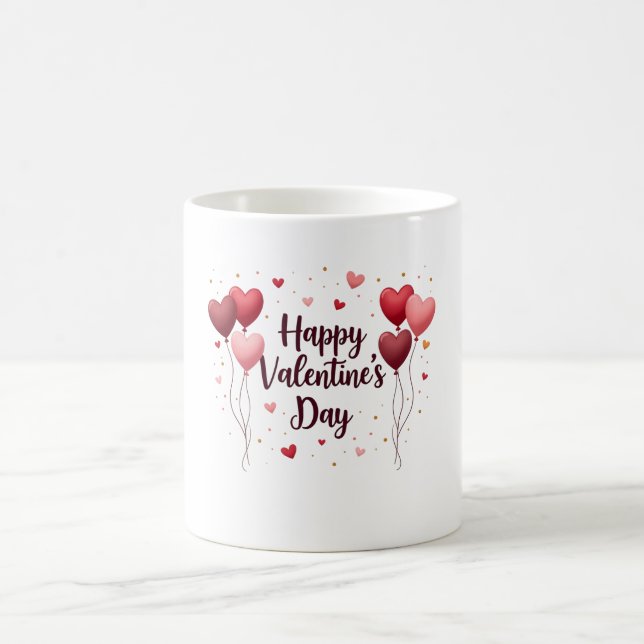 Happy Valentine’s Day Elegant Mug Kaffemugg (Center)