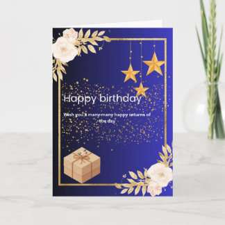 Happy Valentine’s Day Elegant Red & Gold Heart Car Kort