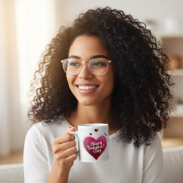 Happy Valentine’s Day Heart Mug Jumbo Mugg