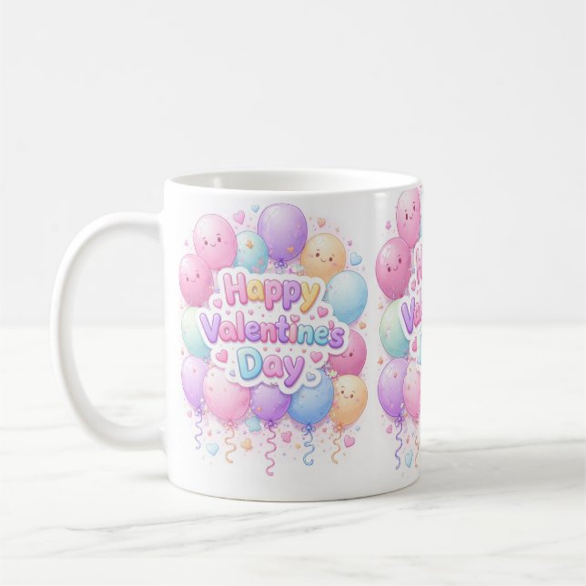 Happy Valentine’s Day Mug – Cute Love Gift Kaffemugg (Vänster)