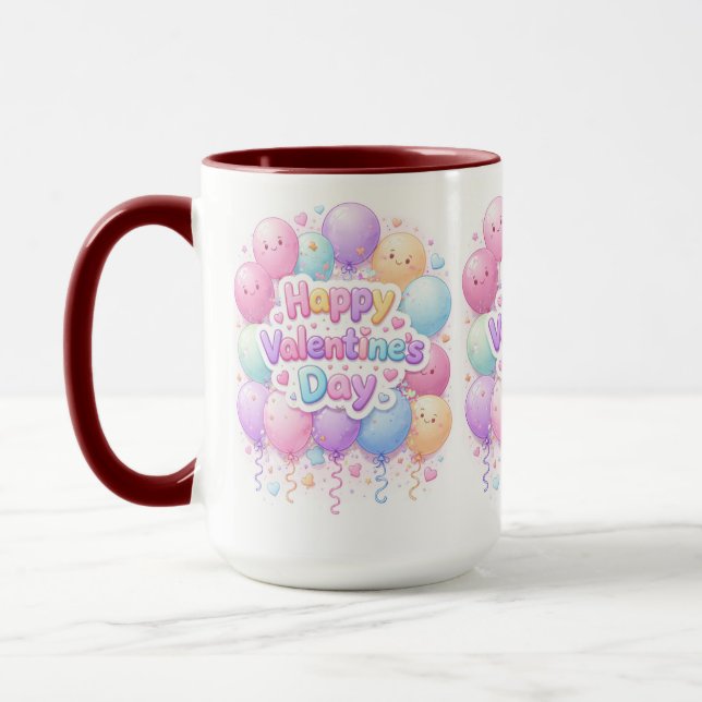 Happy Valentine’s Day Mug – Cute Love Gift Mugg (Vänster)
