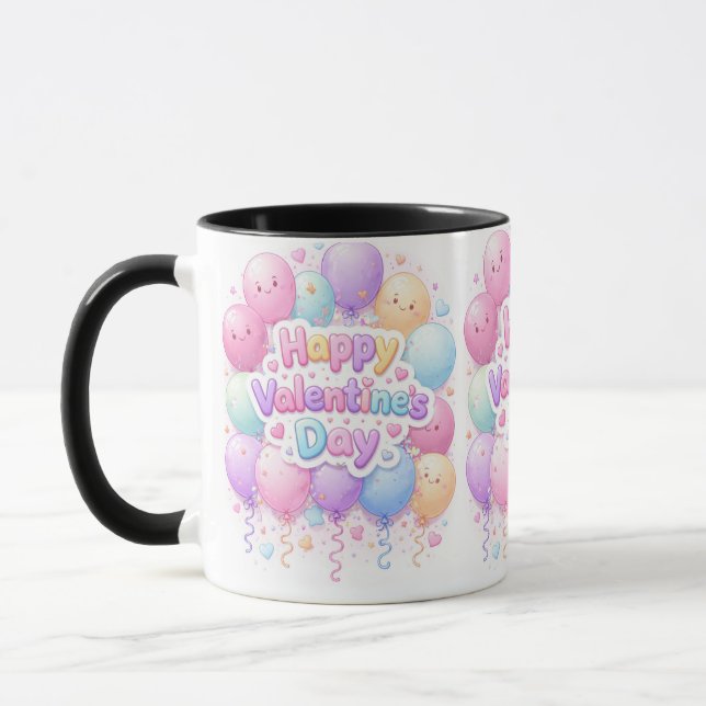 Happy Valentine’s Day Mug – Cute Love Gift Mugg (Vänster)