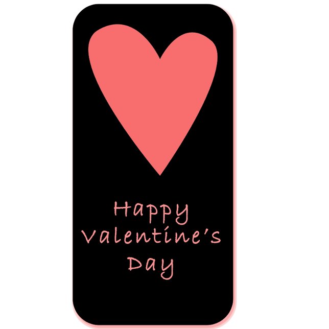 Happy Valentine’s Day Mug | Pink Heart Design Mugg (Skapare uppladdad)