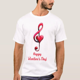 Happy Valentine’s Day Music of Love T Shirt