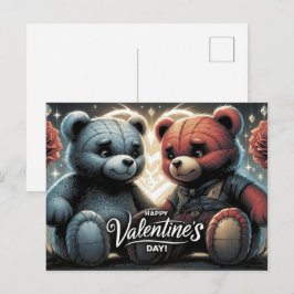Happy Valentine’s Day Ourson Vykort