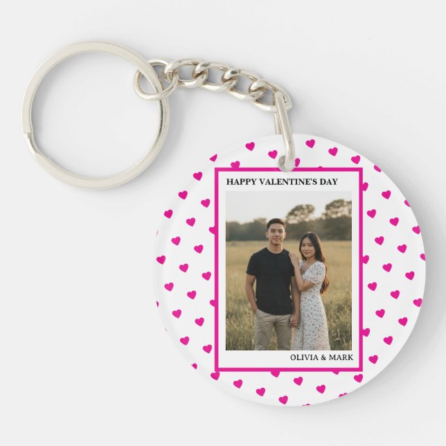 Happy Valentine’s Day Pink Heart Custom love (Framsidan)