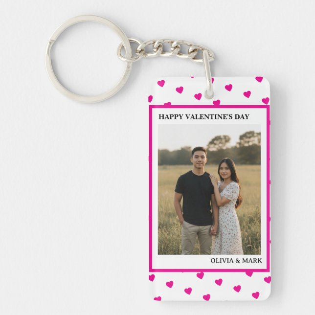 Happy Valentine’s Day Pink Heart Custom love (Framsidan)