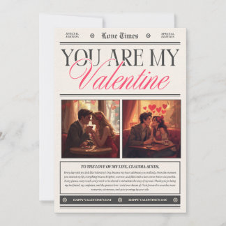 Happy Valentine’s Day Romantic Wall Art  Inbjudningar