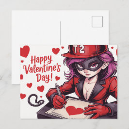 Happy Valentine’s Day Super-Héros -2 Vykort