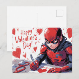 Happy Valentine’s Day Super-Héros -3 Vykort