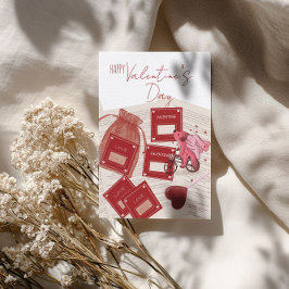 Happy Valentine’s Day – Tickets & Puppy on Bicycle Julkort