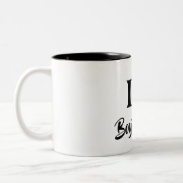 Happy valentine's cute red heart  Två-Tonad mugg