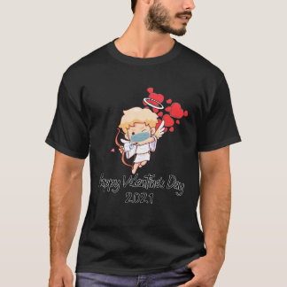 Happy Valentine's Day 2021 Cute Cupid Gift During  T Shirt