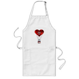 Happy Valentine's Day Apron Långt Förkläde