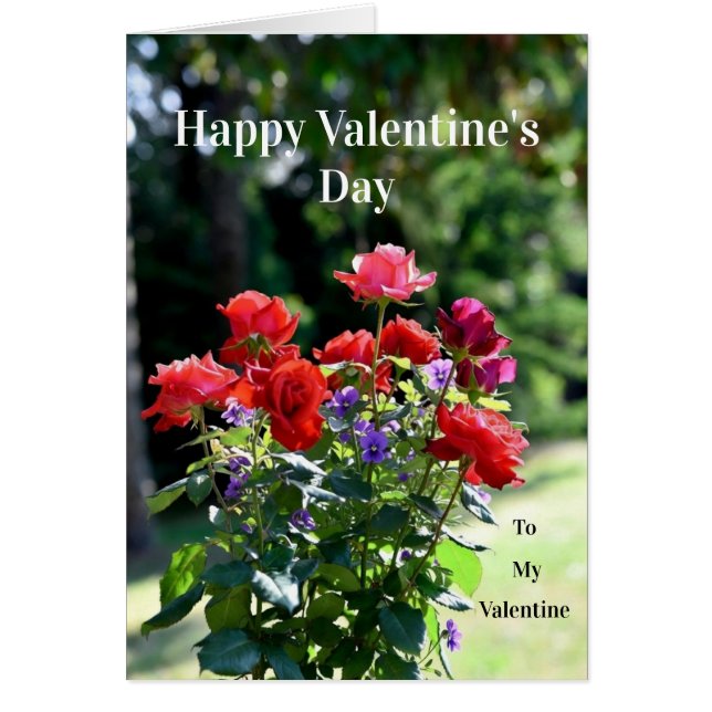 Happy Valentine's Day Card Hälsningskort (Framsidan)