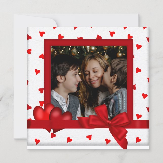 Happy Valentine's Day Card with Photo Inbjudningar (Framsida)