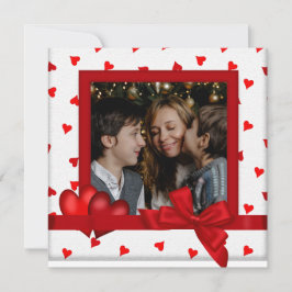 Happy Valentine's Day Card with Photo Inbjudningar