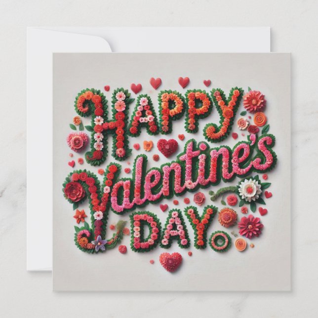 Happy Valentines Day Cards  Julkort (Framsida)