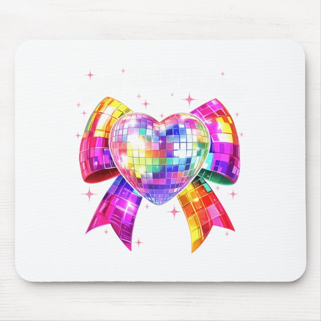 Happy Valentine's Day Coquette Disco Ball Heart Gi Musmatta (Framsidan)