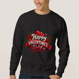 Happy Valentine's Day Couple Matching Lång Ärmad Tröja