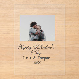 Happy Valentine's day couple photo modern simple t
