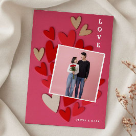 Happy Valentines Day Custom Photo Collage Love    Julkort