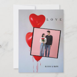 Happy Valentines Day Custom Photo Collage Love  Julkort