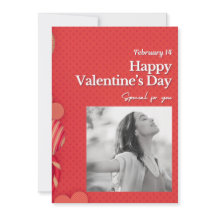 Happy valentine's day Custom Photo Red Hearts