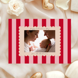Happy Valentine's Day Custom Photograph Modern Julkort
