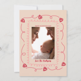 Happy Valentine's Day Custom Photograph Whimsical Julkort