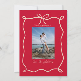 Happy Valentine's Day Custom Photograph Whimsical Julkort