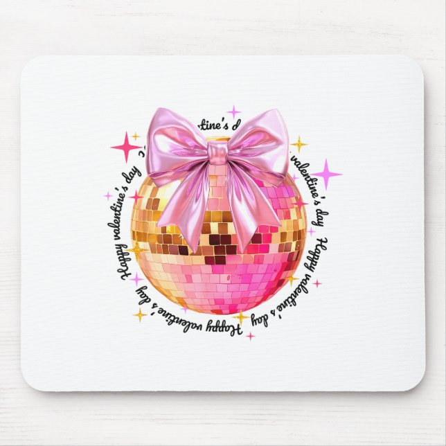 Happy Valentine's Day Funny Coquette Disco Ball Gi Musmatta (Framsidan)