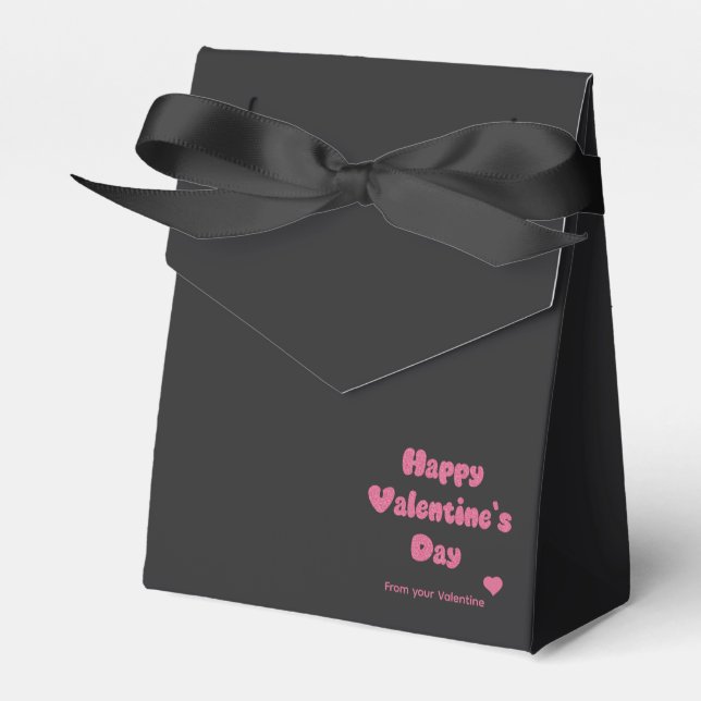 Happy Valentine's Day Glitter Presentaskar (Framsidan Sidan)
